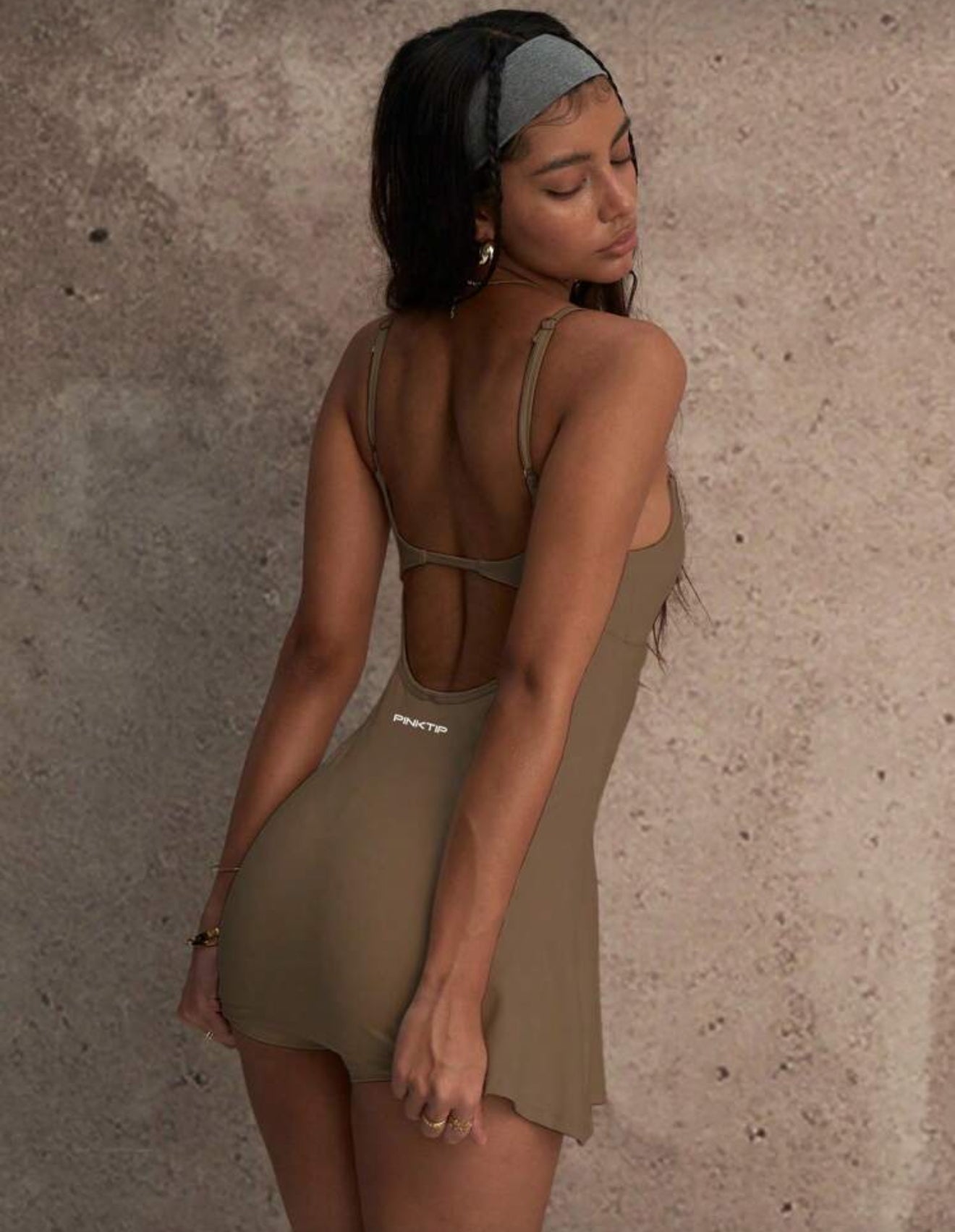 Robe de yoga sans couture avec short intégré