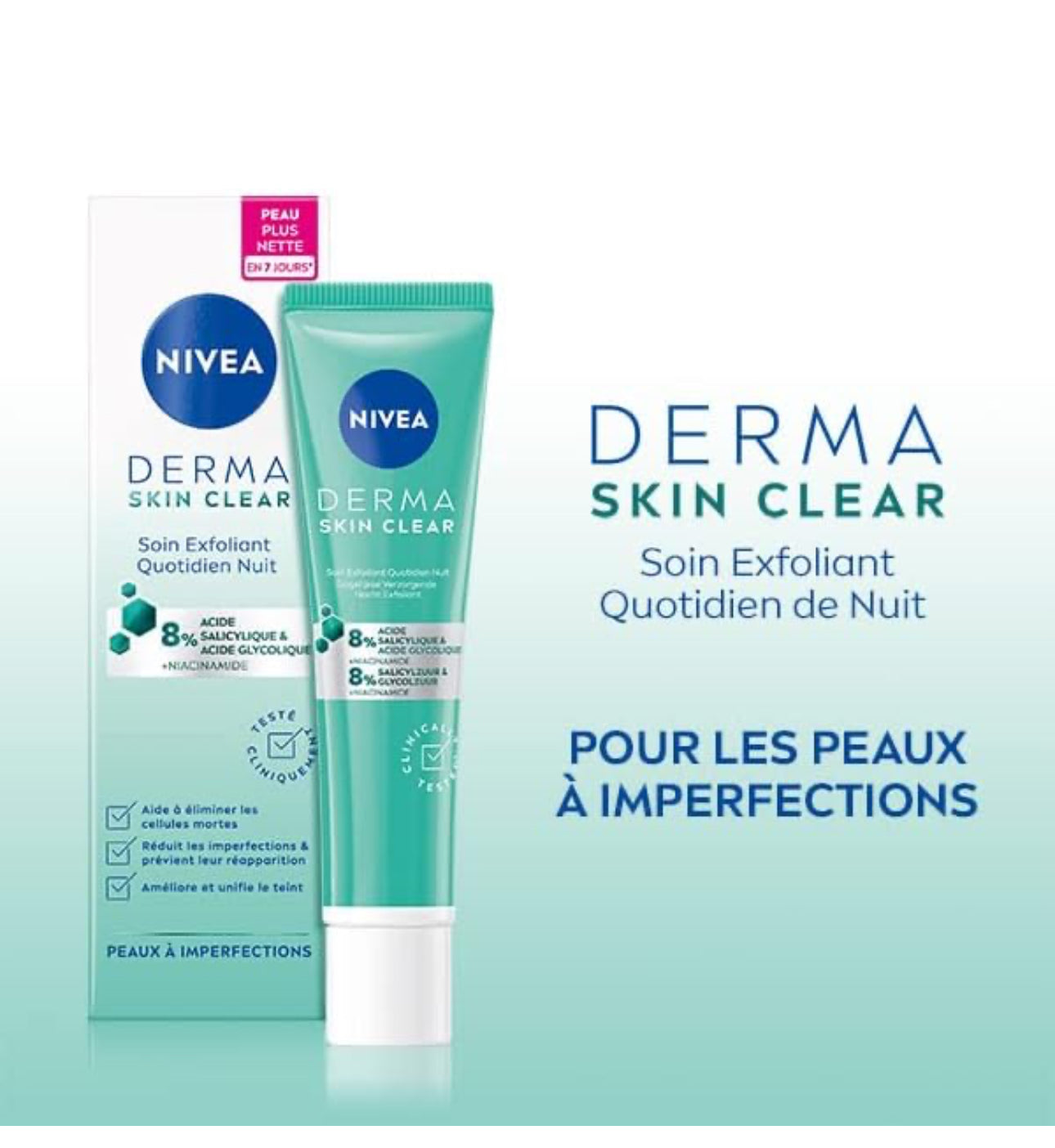 Soin nuit pour visage à imperfections