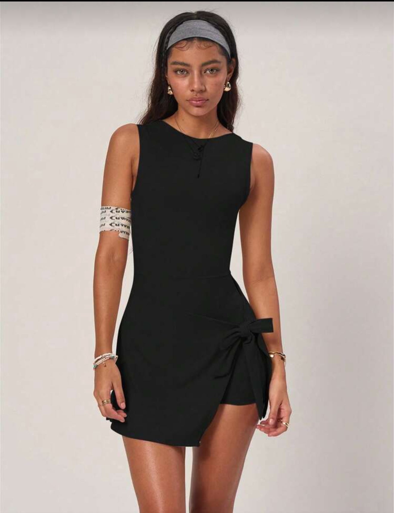 Robe de yoga sans couture avec short intégré
