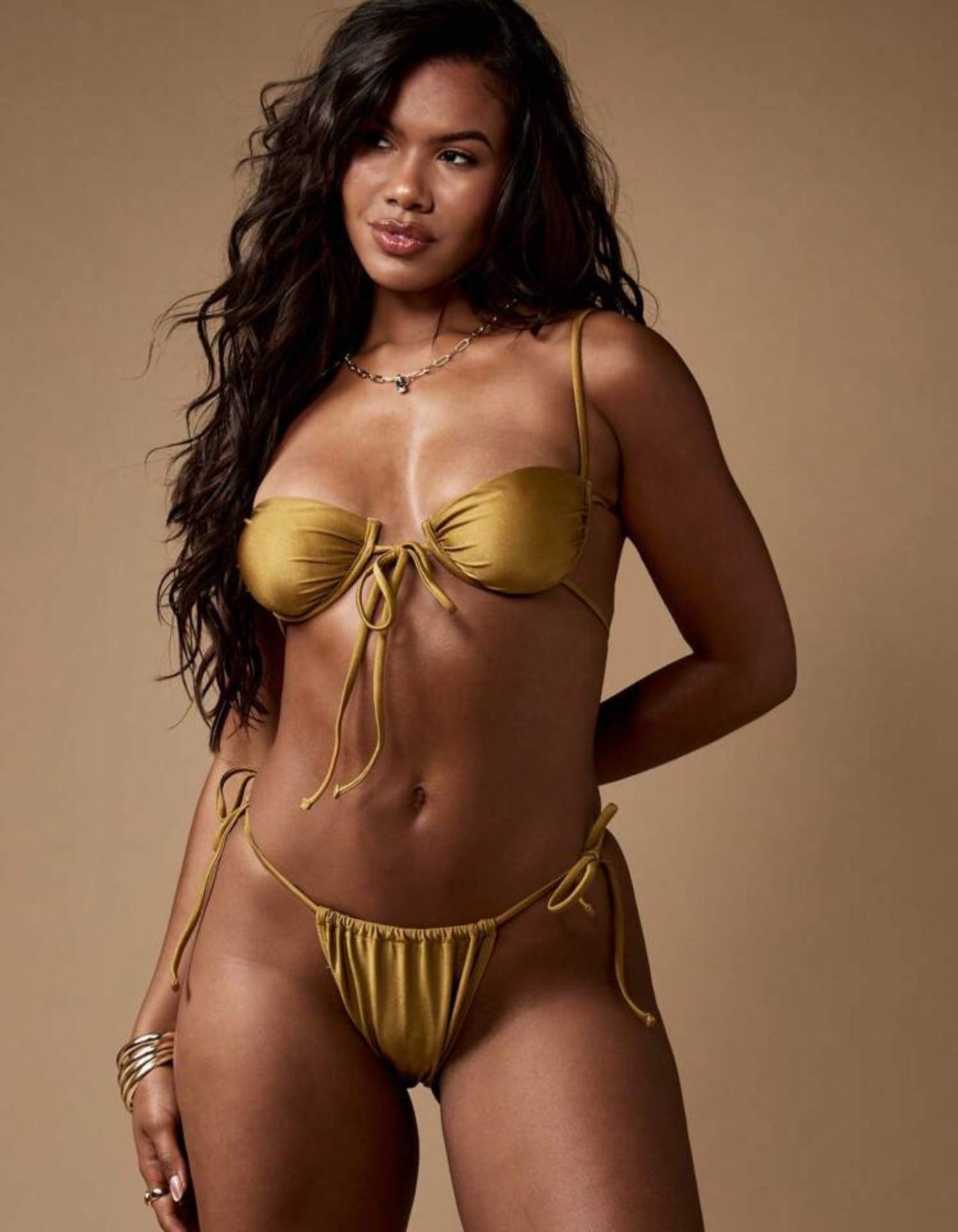 MissGuided ensemble de bikini à anneau de maintien avec des liens réglables sur les côtés