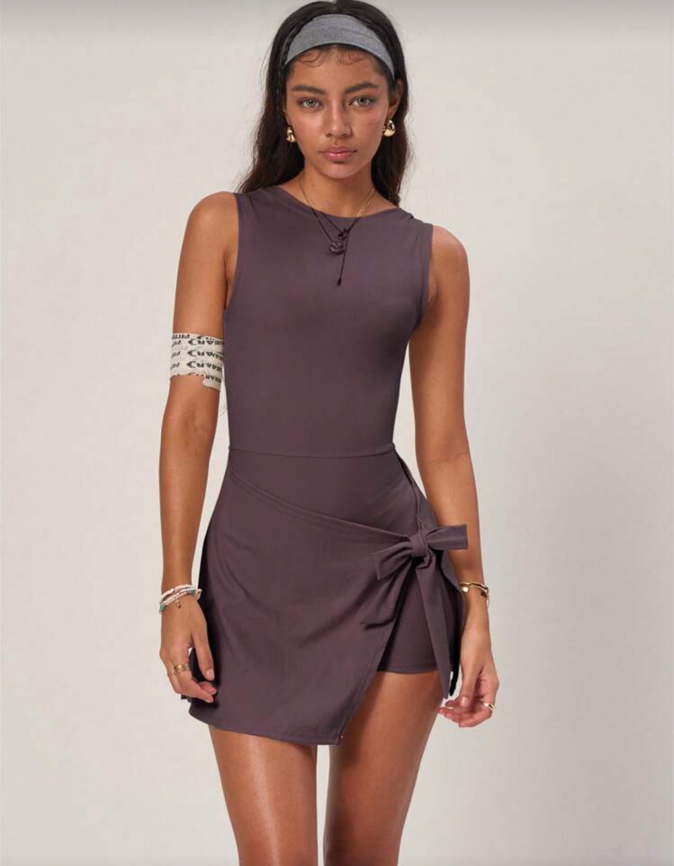 Robe sans couture avec short intégré