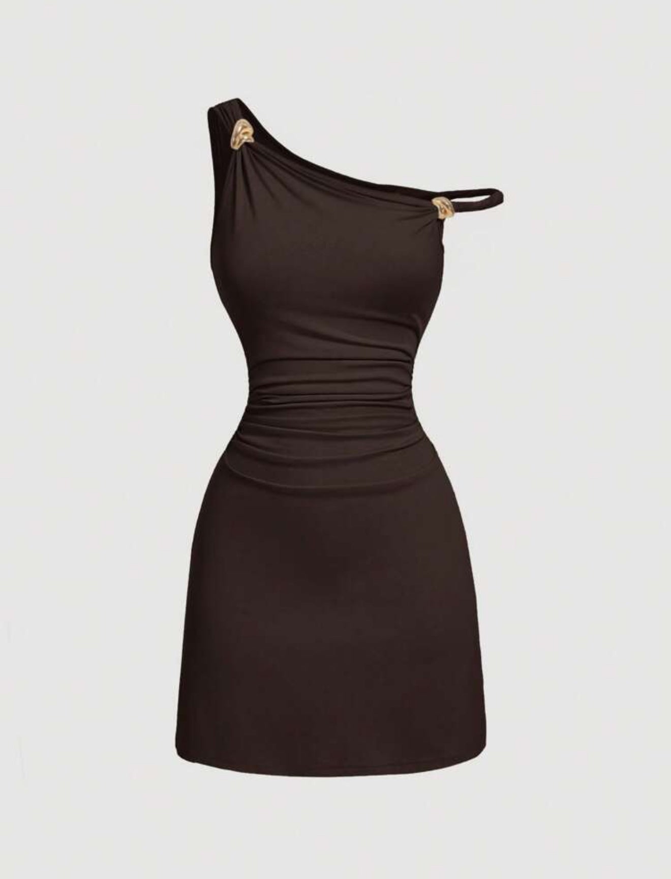 Shein Mod robe mini avec une boucle métallique