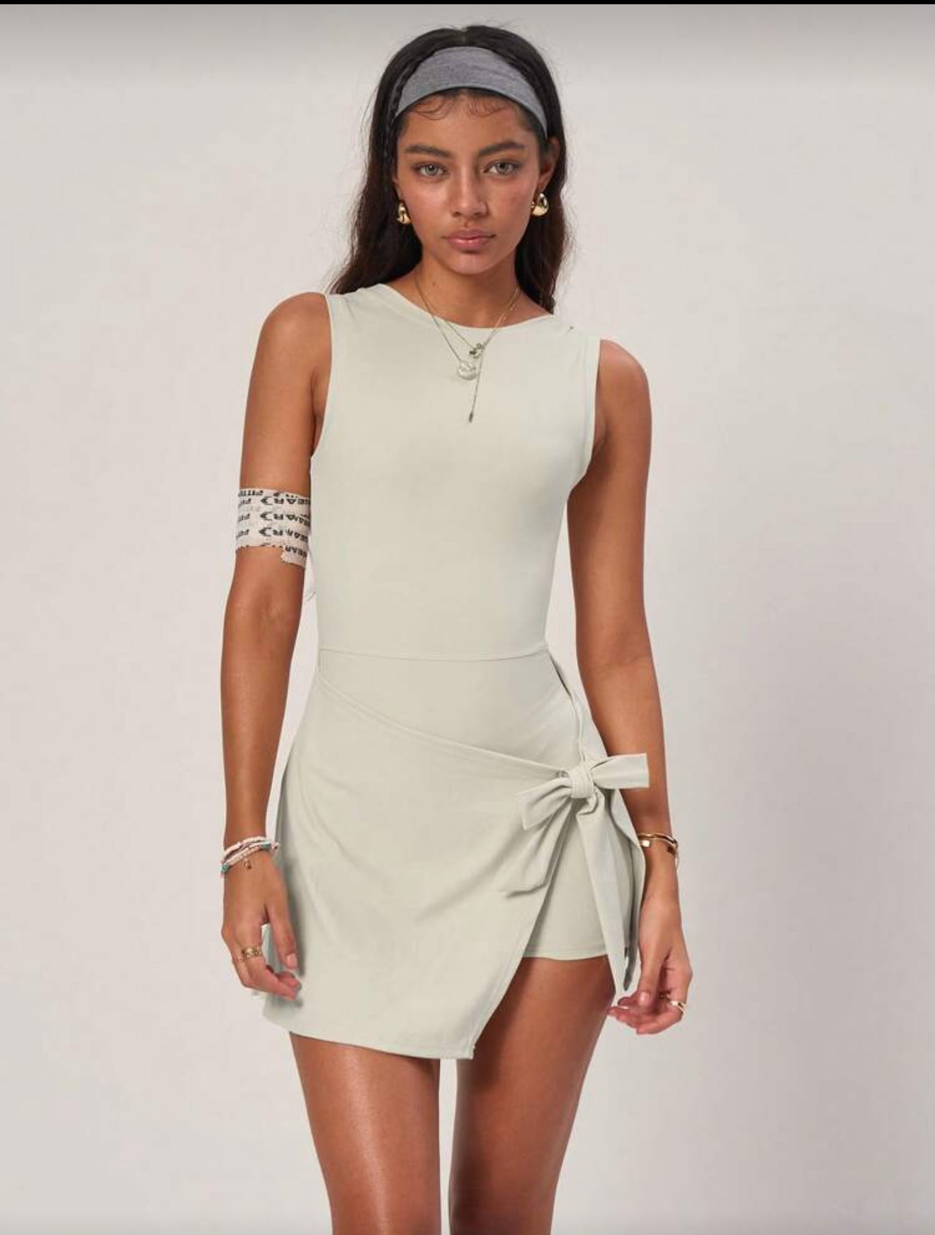 Robe de yoga sans couture avec short intégré