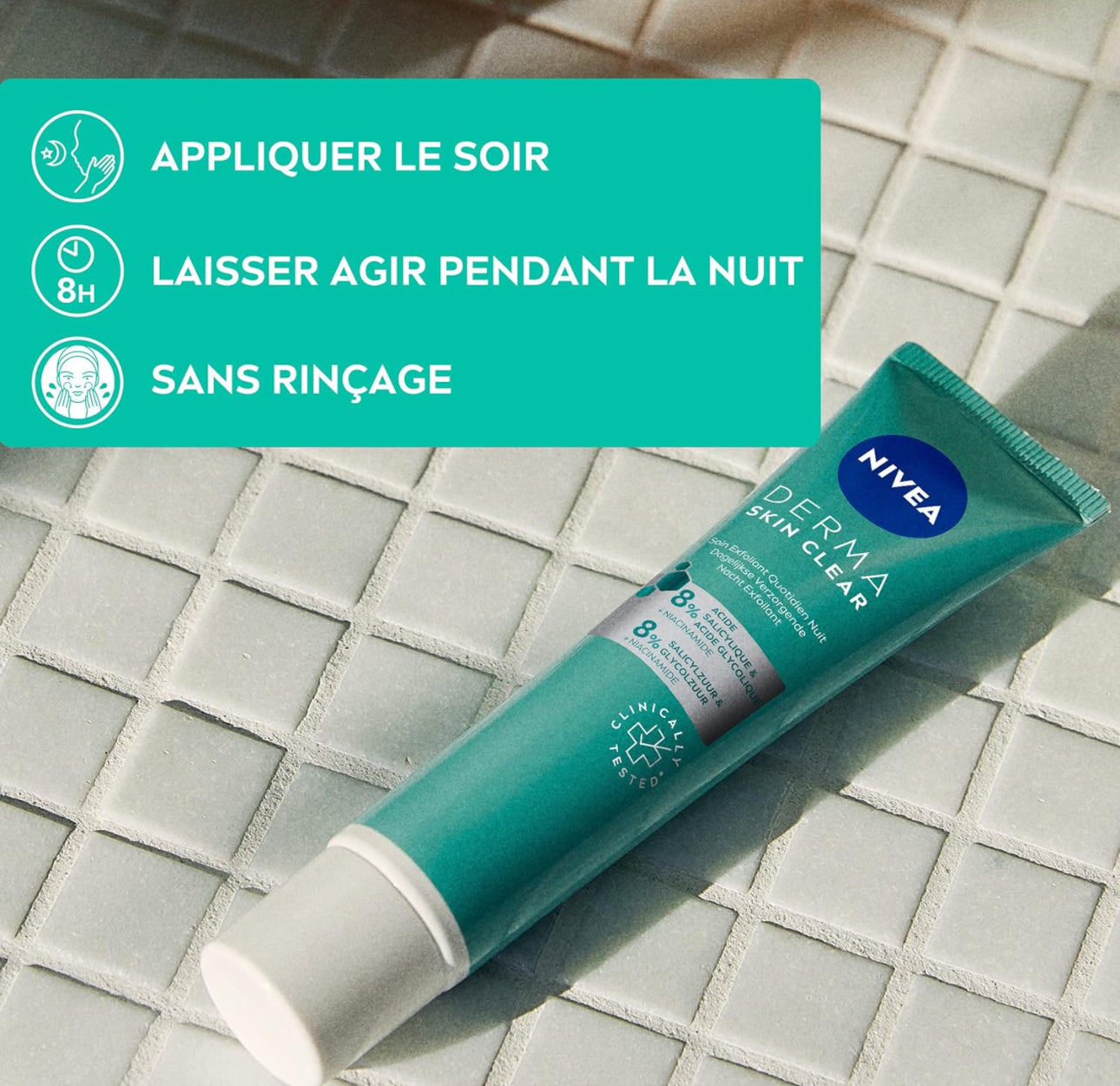 Soin nuit pour visage à imperfections