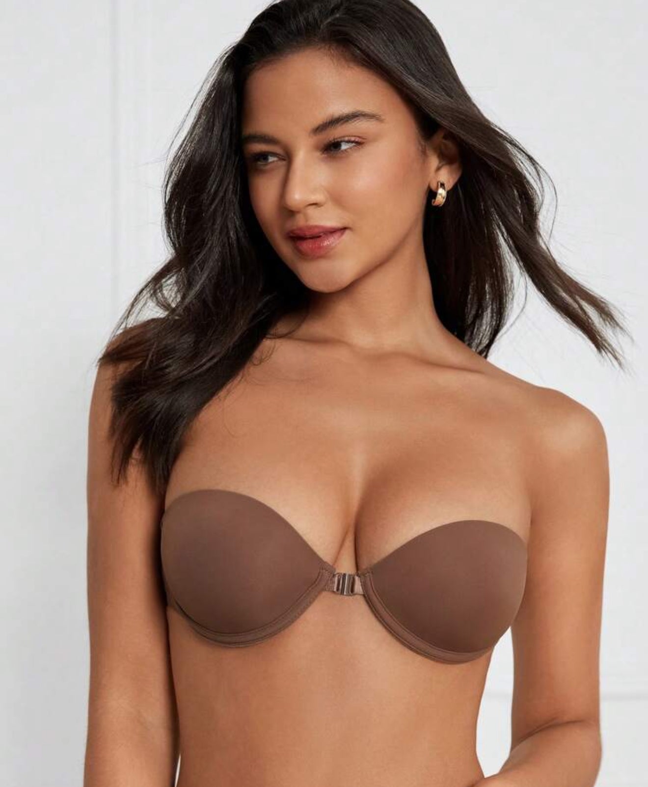 Soutien gorge bandeau unicolore à armature