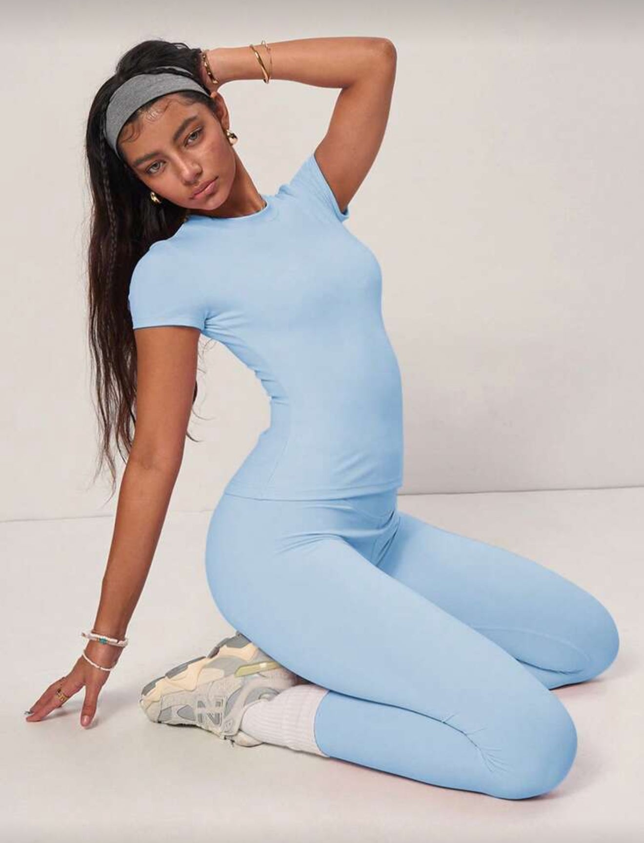 Pinktip ensemble gainant bleu ciel