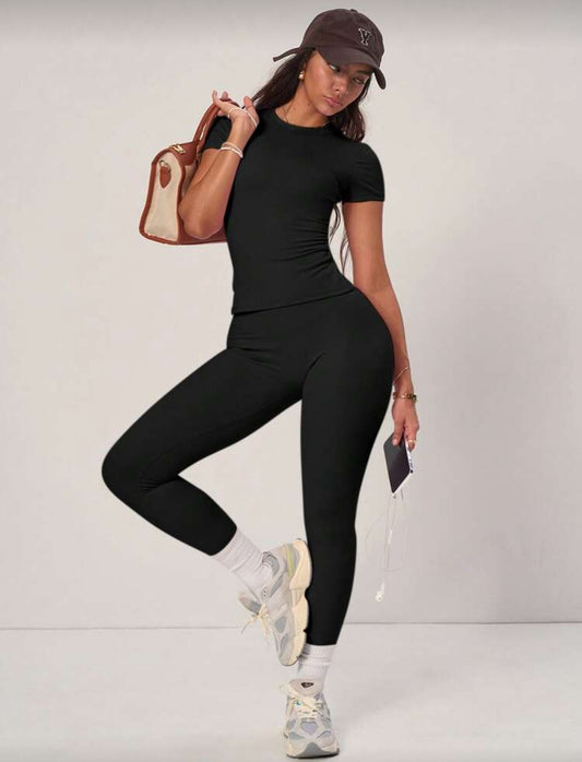 Ensemble gainant en coton noir