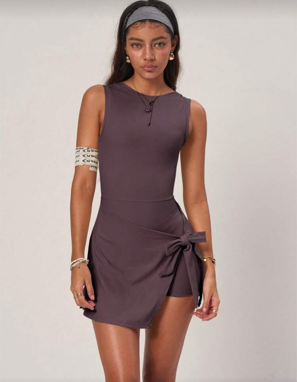 Robe sans couture avec short intégré