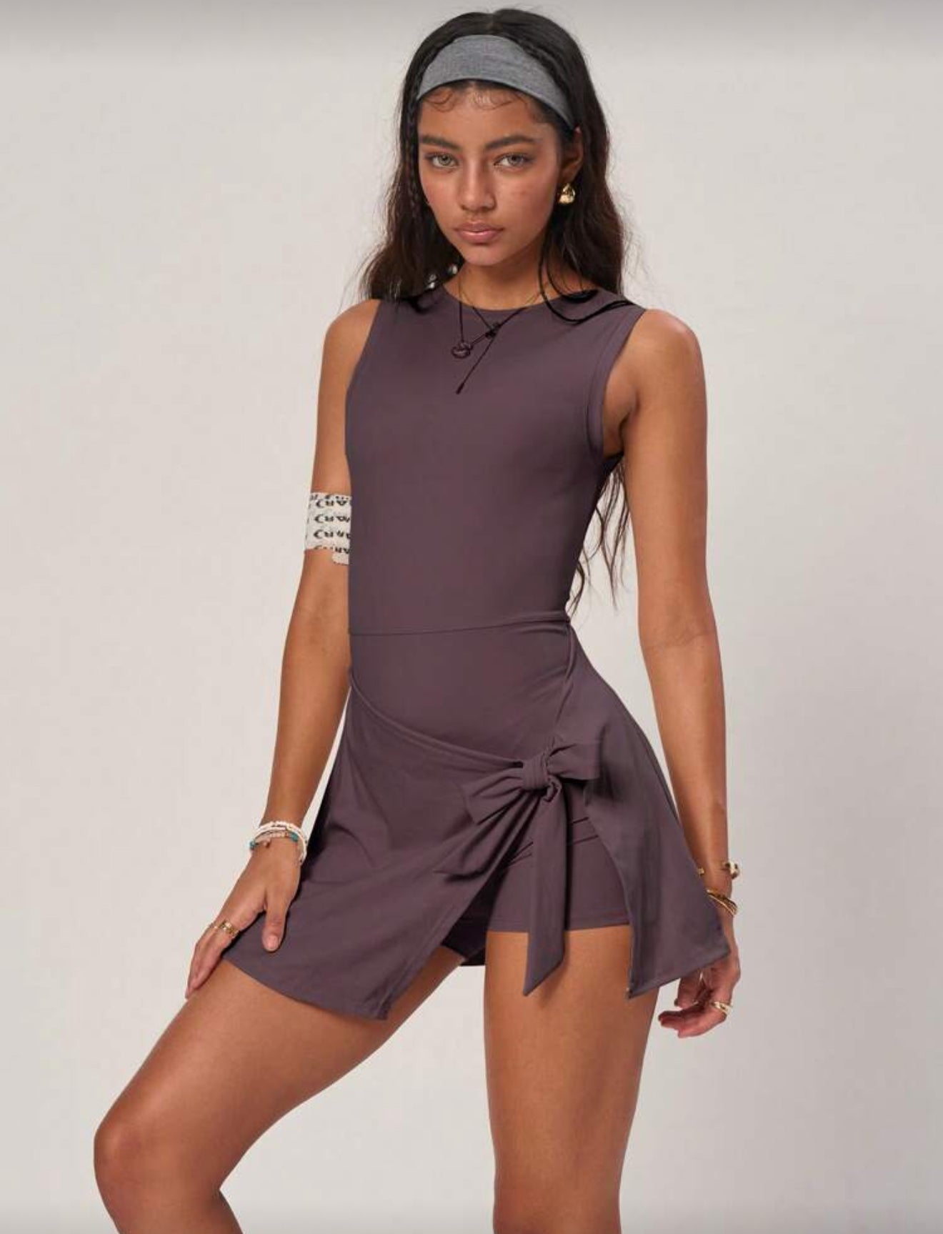 Robe sans couture avec short intégré