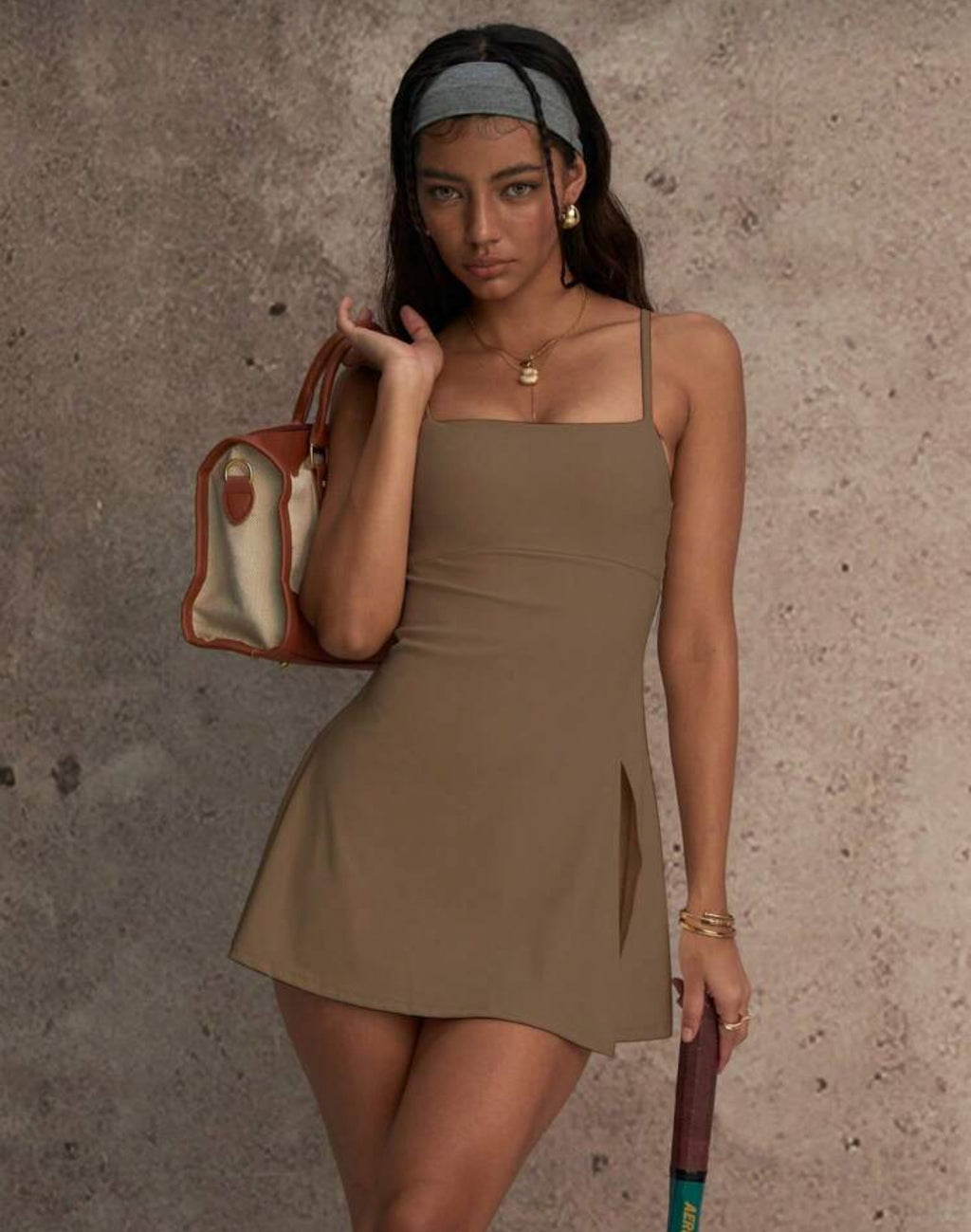 Robe de yoga sans couture avec short intégré