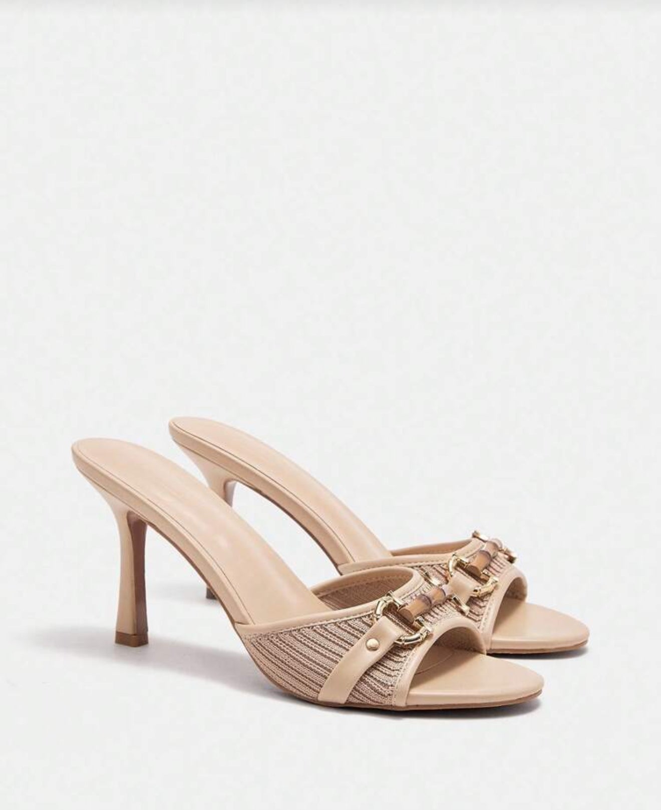 Sandales mules à talon haut