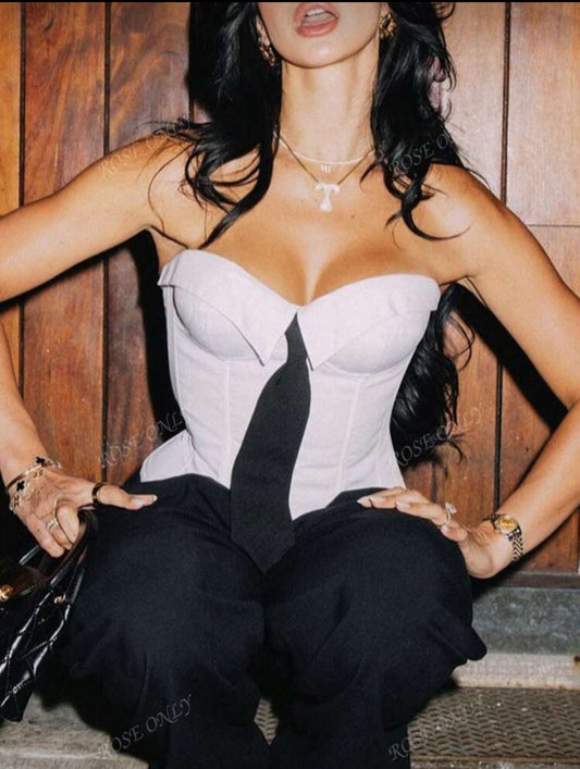 Corset bustier vintage y2k