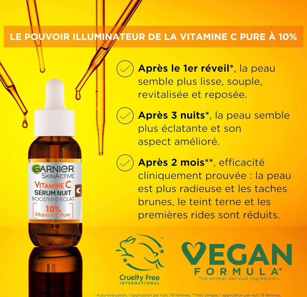 Garnier SkinActive -Sérum Nuit Booster d’Éclat 30 ml