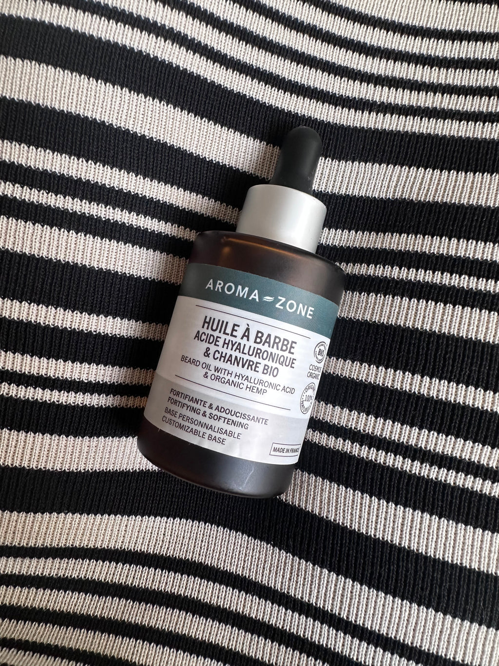 Huile à barbe Acide hyaluronic et chanvre bio